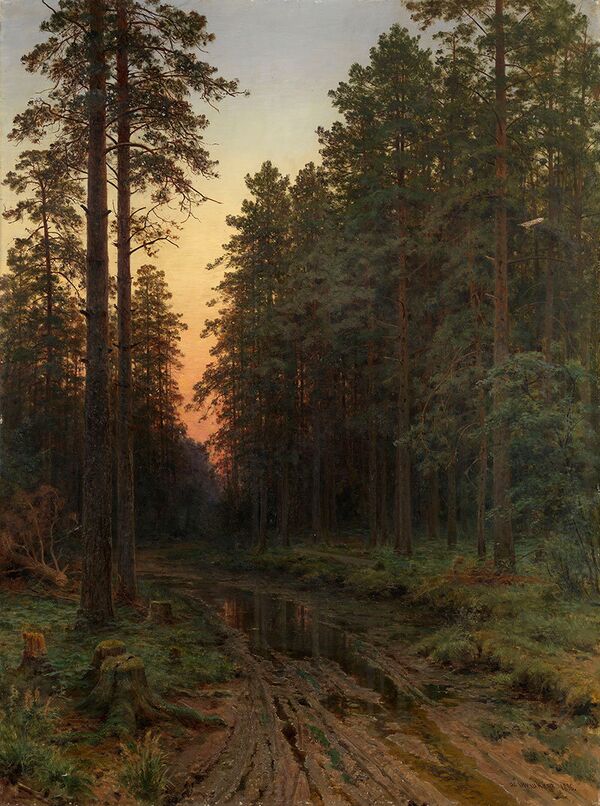 Иван Шишкин Вечерняя заря 1896 Иван Шишкин Вечерняя заря 1896