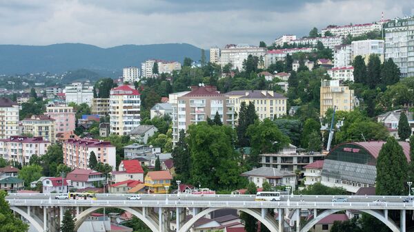 Вид на район Cветлана в Сочи Вид на район Cветлана в Сочи