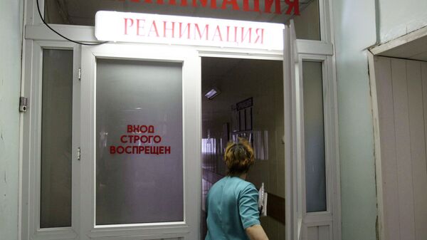 Вход в реанимационное отделение. Архивное фото Вход в реанимационное отделение. Архивное фото