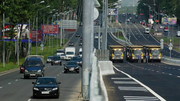 Эстакада на Рублевском шоссе Эстакада на Рублевском шоссе