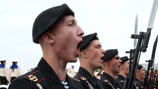 Репетиция парада ко Дню военно-морского флота РФ в Балтийске Репетиция парада ко Дню военно-морского флота РФ в Балтийске