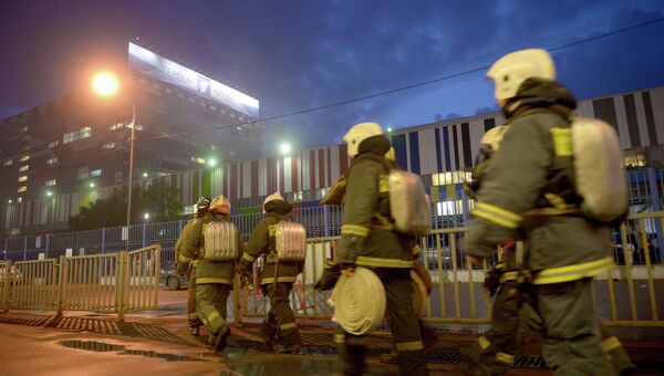 Пожар в телецентре Останкино в Москве Пожар в телецентре Останкино в Москве