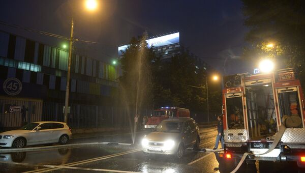 Пожар в телецентре Останкино в Москве Пожар в телецентре Останкино в Москве