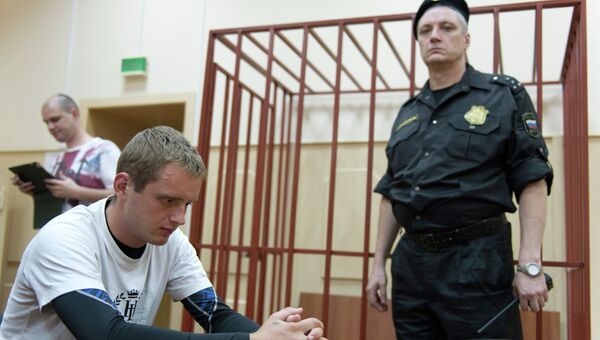 Задержанные в квартире на Чистопрудном бульваре доставлены в суд Задержанные в квартире на Чистопрудном бульваре доставлены в суд