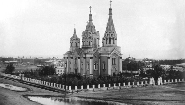 Богородице-Рождественский собор, взорванный в 1936 году, в Красноярске Богородице-Рождественский собор, взорванный в 1936 году, в Красноярске