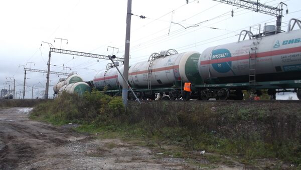 Сход с рельсов цистерн с пропаном в городе Буе Костромской области, 26 сентября Сход с рельсов цистерн с пропаном в городе Буе Костромской области, 26 сентября