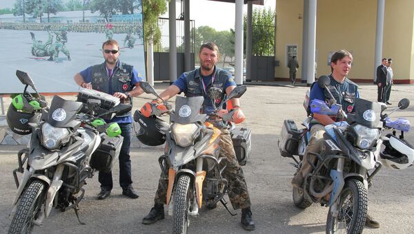 Международный автомотопробег ОДКБ в Душанбе, архивное фото Международный автомотопробег ОДКБ в Душанбе, архивное фото