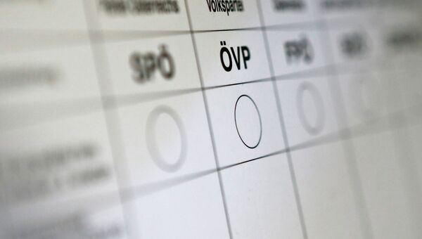 Образец бюллетеня для голосования на выборах в парламент Австрии Образец бюллетеня для голосования на выборах в парламент Австрии