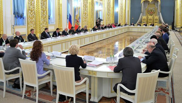 Заседание Совета при президенте РФ по культуре и искусству, архивное фото Заседание Совета при президенте РФ по культуре и искусству, архивное фото