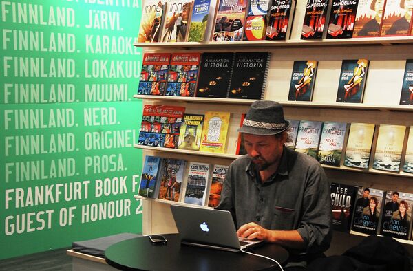 Финский стенд на Франкфуртской книжной ярмарке Финский стенд на Франкфуртской книжной ярмарке
