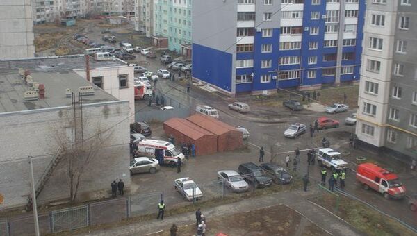 На месте взрыва гранаты в Кургане На месте взрыва гранаты в Кургане