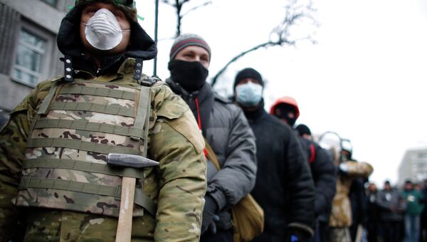 Сторонники евроинтеграции на митинге в Киеве Сторонники евроинтеграции на митинге в Киеве
