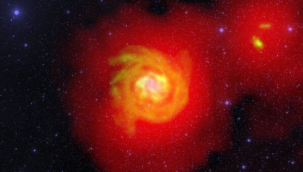 Галактика NGC 6946 и ее непосредственные окрестности. Комбинированное фото. Галактика NGC 6946 и ее непосредственные окрестности. Комбинированное фото.