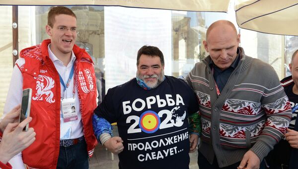 Иван Карелин, глава группы компаний Bosco di Ciliegi Михаил Куснирович и трехкратный олимпийский чемпион по греко-римской борьбе Александр Карелин Иван Карелин, глава группы компаний Bosco di Ciliegi Михаил Куснирович и трехкратный олимпийский чемпион по греко-римской борьбе Александр Карелин