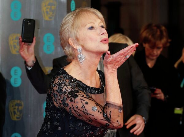 Актриса Хелен Миррен на церемонии вручения премии BAFTA Актриса Хелен Миррен на церемонии вручения премии BAFTA