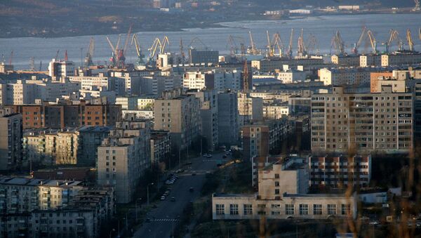 Вид Мурманска. Архивное фото Вид Мурманска. Архивное фото