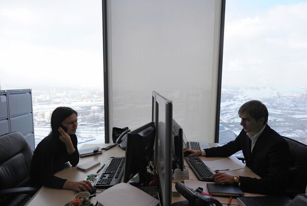 Работа офисов Mirax Group в башне Федерация Работа офисов Mirax Group в башне Федерация