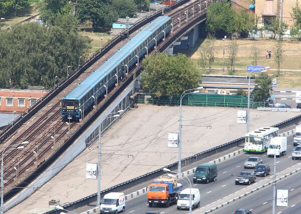 Нагатинский метромост в Москве Нагатинский метромост в Москве