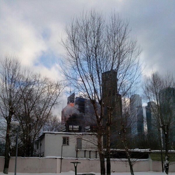 Пожар в Москва-Сити Пожар в Москва-Сити