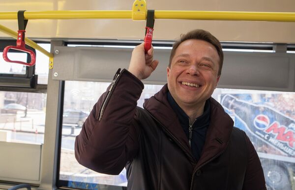 Открытие новой выделенной полосы в центре Москвы Открытие новой выделенной полосы в центре Москвы
