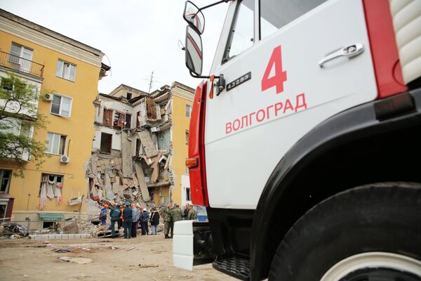 Ликвидация последствий взрыва газа в Волгограде Ликвидация последствий взрыва газа в Волгограде