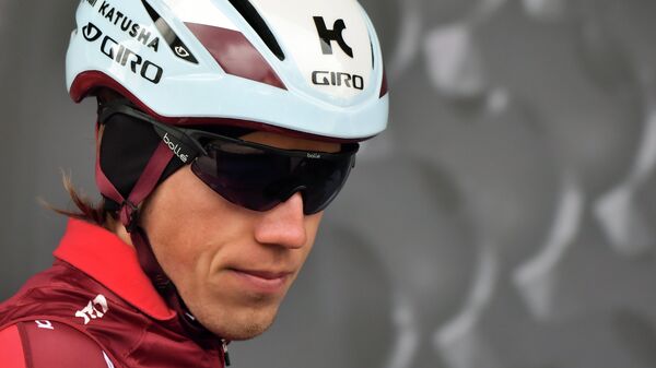 Российский велогонщик команды Katusha-Alpecin Ильнур Закарин Российский велогонщик команды Katusha-Alpecin Ильнур Закарин