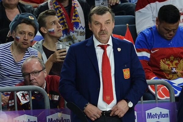 Главный тренер сборной России Олег Знарок Главный тренер сборной России Олег Знарок