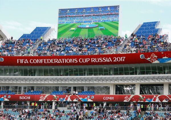 Болельщики перед началом матча Кубка конфедераций-2017 по футболу между сборными Австралии и Германии Болельщики перед началом матча Кубка конфедераций-2017 по футболу между сборными Австралии и Германии