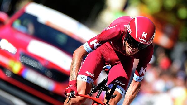 Российский велогонщик команды Katusha-Alpecin Ильнур Закарин Российский велогонщик команды Katusha-Alpecin Ильнур Закарин