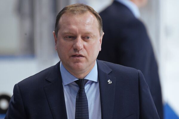Главный тренер ХК Динамо Владимир Воробьёв Главный тренер ХК Динамо Владимир Воробьёв