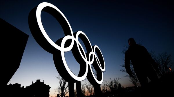 Олимпийские кольца в Пхенчхане