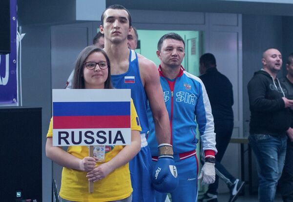 Российский боксер Муслим Гаджимагомедов Российский боксер Муслим Гаджимагомедов