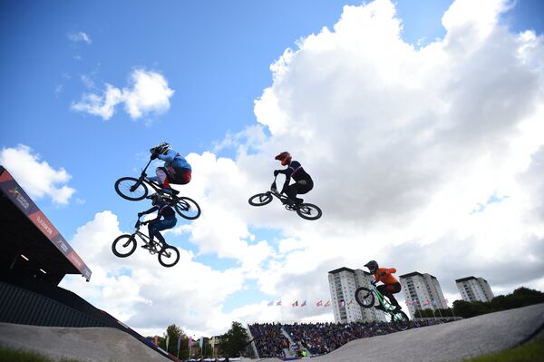 Соревнования по BMX на чемпионате Европы в Глазго Соревнования по BMX на чемпионате Европы в Глазго