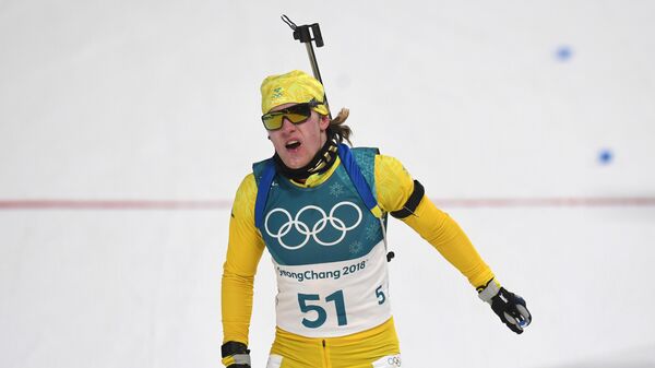 Шведский биатлонист Себастьян Самуэльссон