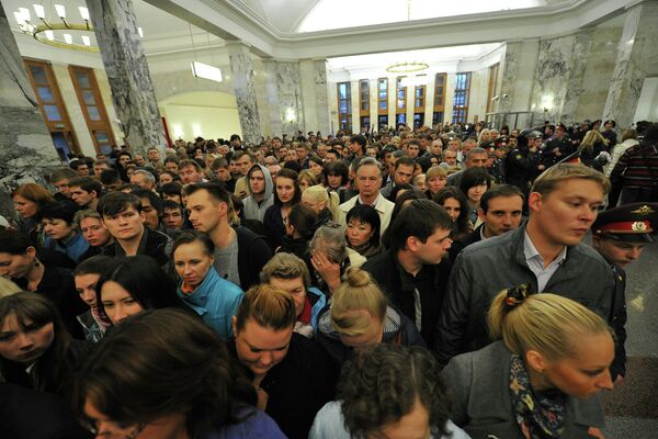 Час-пик в московском метро Час-пик в московском метро