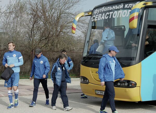 Открытая тренировка ФК Севастополь в Крыму Открытая тренировка ФК Севастополь в Крыму
