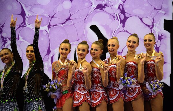 Команда России на чемпионате мира по художественной гимнастике Команда России на чемпионате мира по художественной гимнастике