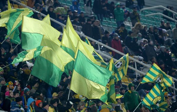Болельщики Кубани в матче 16-го тура чемпионата России по футболу Болельщики Кубани в матче 16-го тура чемпионата России по футболу