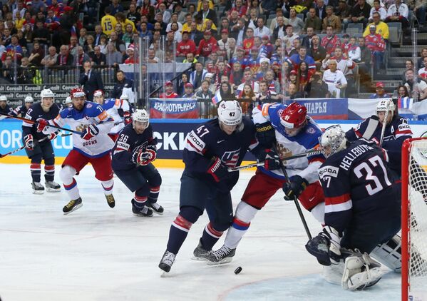 Игровой момент матча США - Россия Игровой момент матча США - Россия
