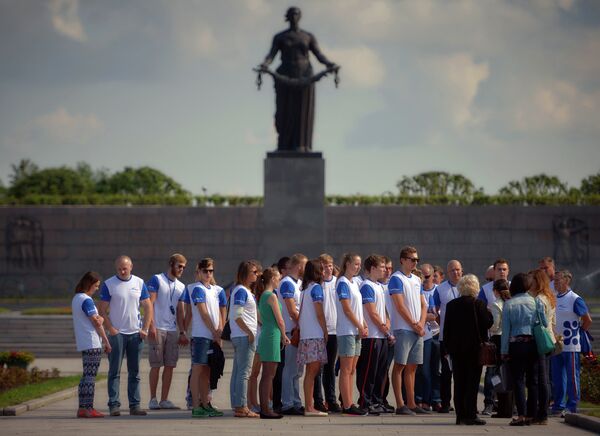 Сборная России по плаванию в Петергофе Сборная России по плаванию в Петергофе