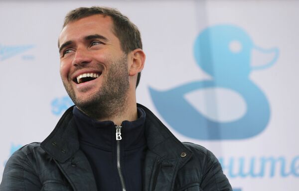 Нападающий Зенита Александр Кержаков Нападающий Зенита Александр Кержаков