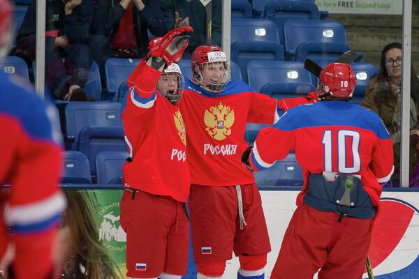 Хоккеисты юниорской сборной России Хоккеисты юниорской сборной России