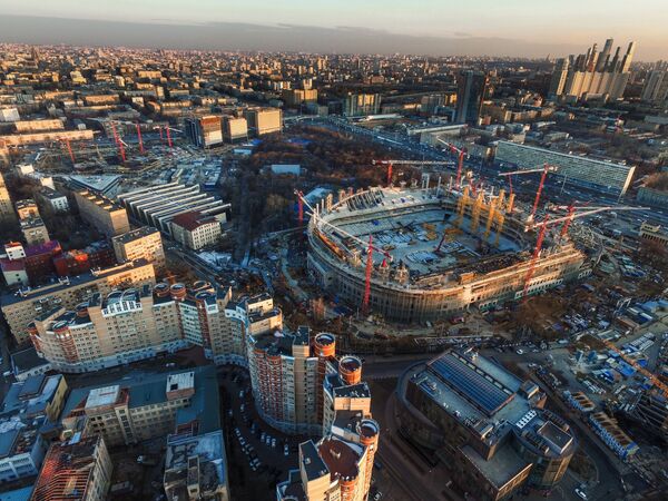 Строительство стадиона Динамо Строительство стадиона Динамо