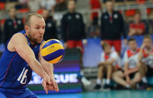 Либеро сборной России Алексей Вербов Либеро сборной России Алексей Вербов