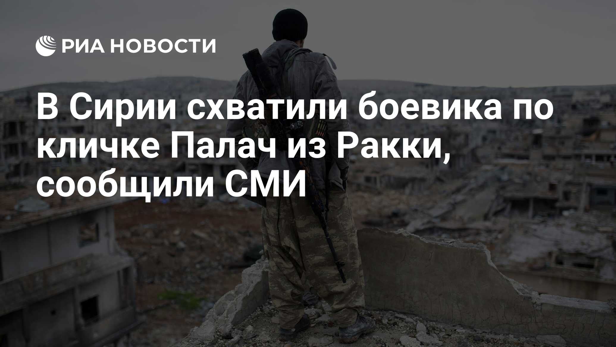 В Сирии схватили боевика по кличке Палач из Ракки, сообщили СМИ - РИА Новости